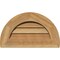 Ekena Millwork Half Round Gable Vent Western Red Cedar Gable Vent w/Decorative Face Frame, 32"W x 16"H GVWHR32X1602RDUWR - alternate 1